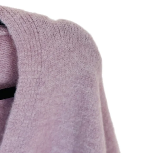 Zara Oversized Purple Ultra Soft Sweater Wool Blend Cardigan Sz Medium - Picture 10 of 11